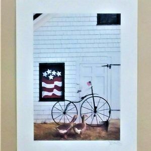 USA Lithograph Harvey Edwards Circa 1850 limited Ed. 24x18 Signed # Certificate